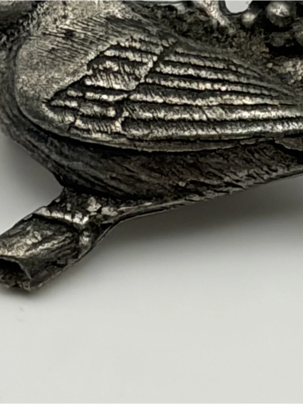 Vintage Birds and Blooms 2002 Limited Edition Songbird Pin Pewter Grandmacore